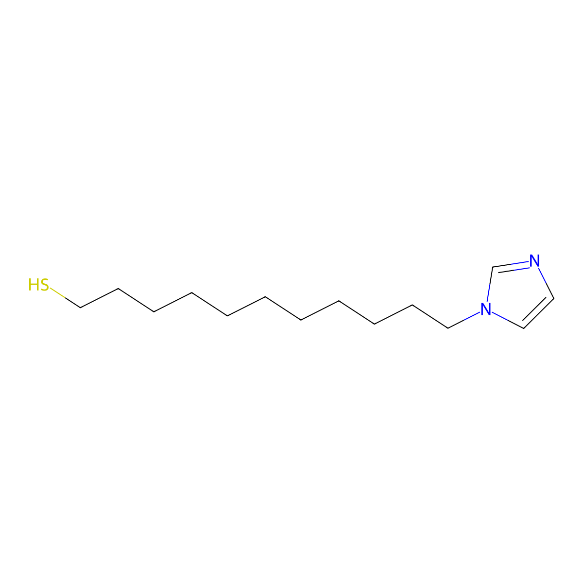 11-(1H-Imidazol-1-yl)undecane-1-thiol molecular structure, CAS 459453-56-6