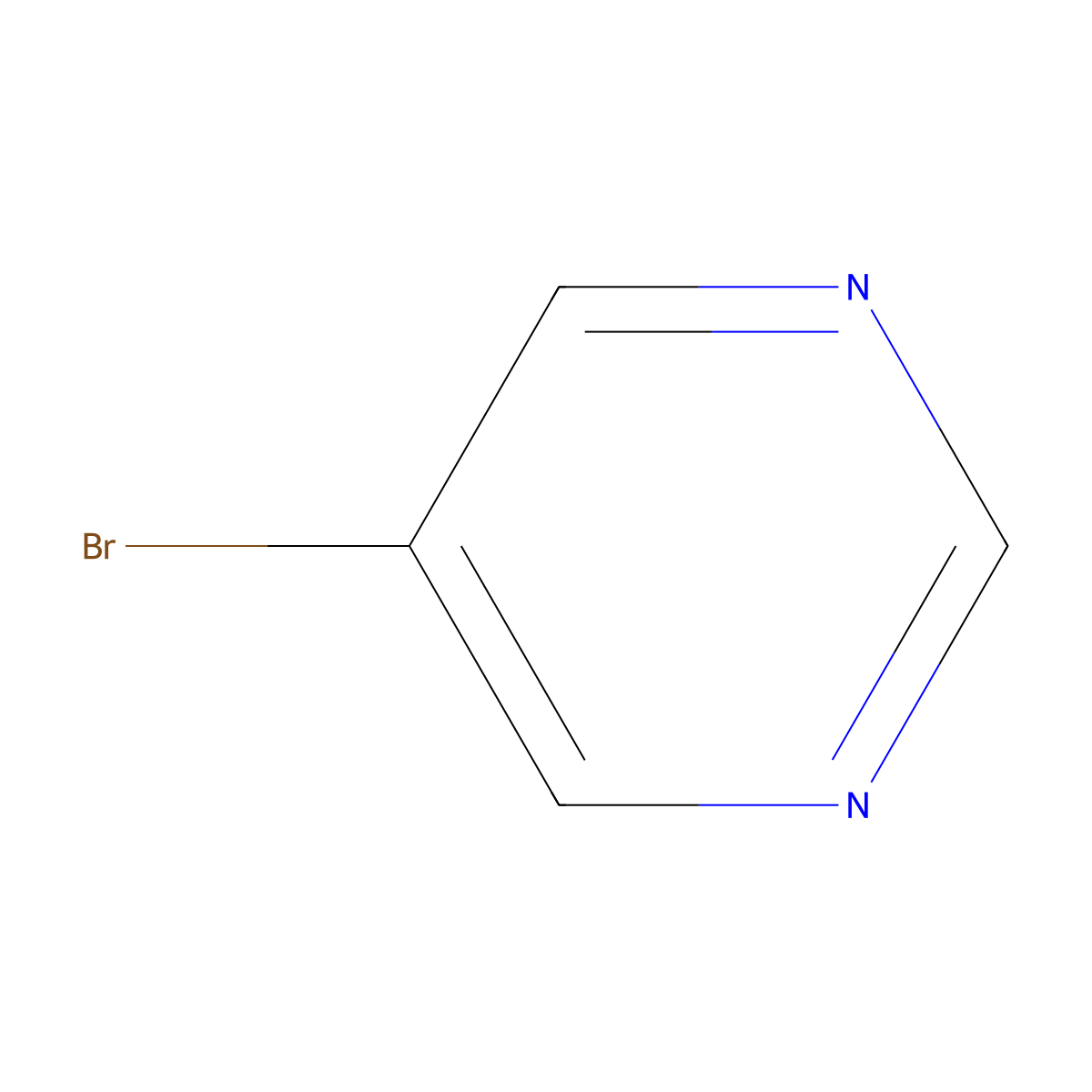 5-Bromopyrimidine molecular structure, CAS 4595-59-9