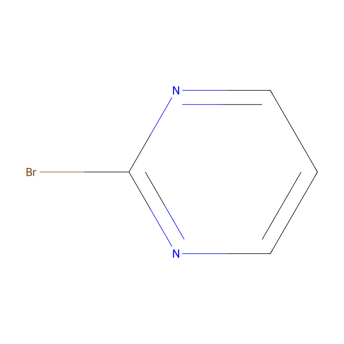 2-Bromopyrimidine molecular structure, CAS 4595-60-2