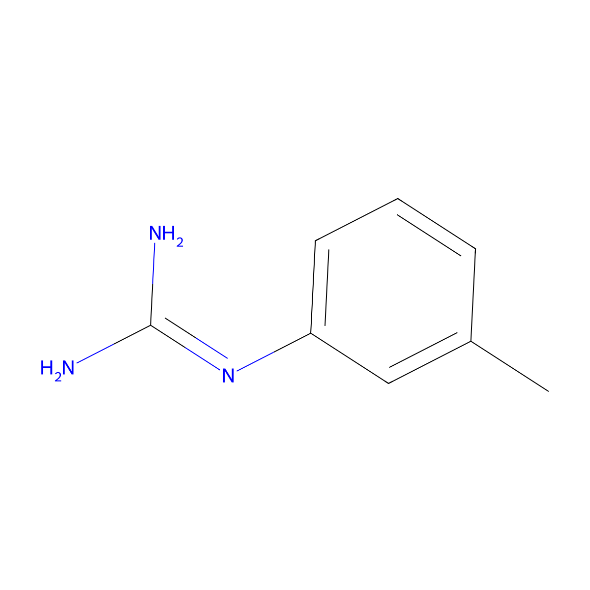 1-(3-Methylphenyl)guanidine molecular structure, CAS 45954-03-8
