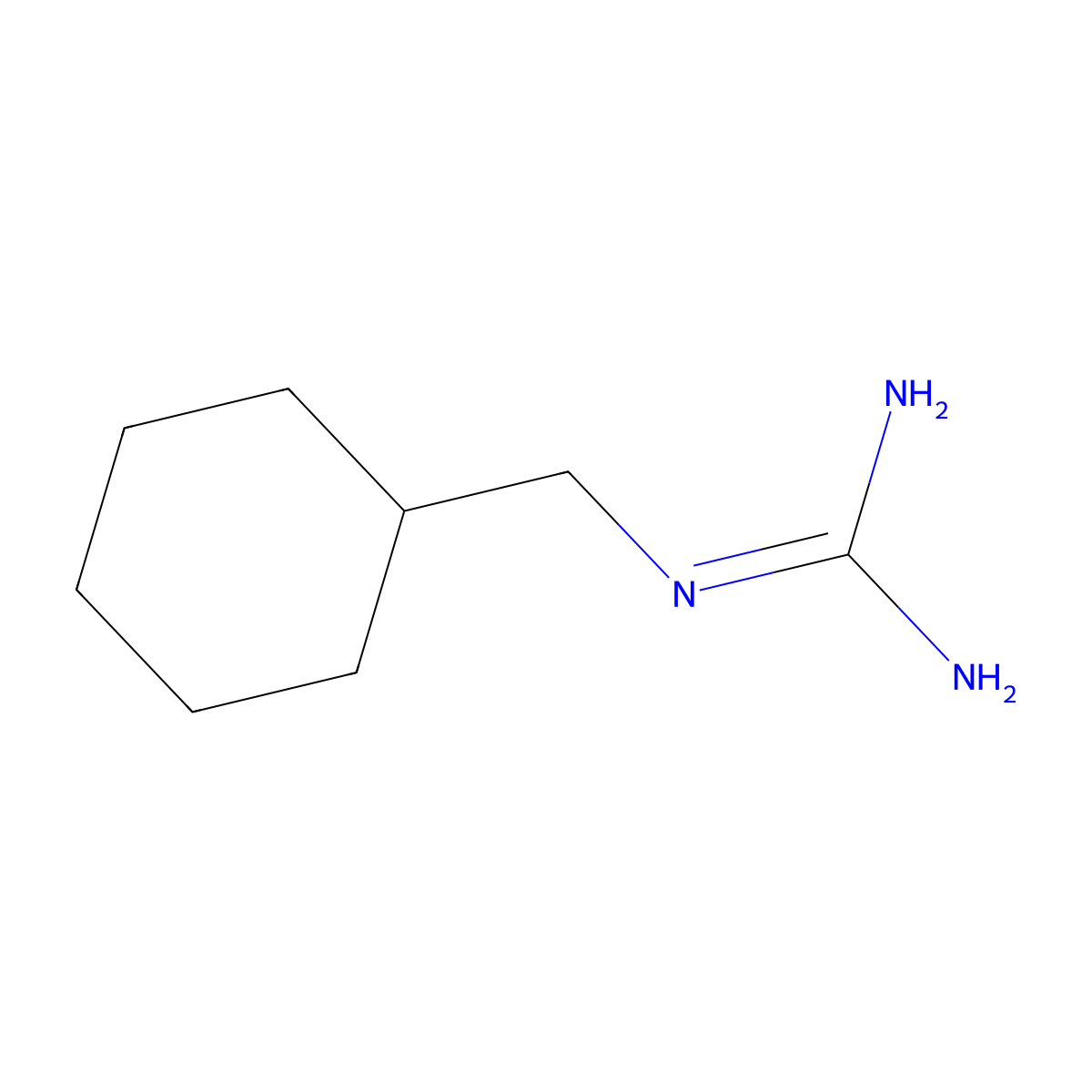 N-(Cyclohexylmethyl)guanidine molecular structure, CAS 45957-30-0