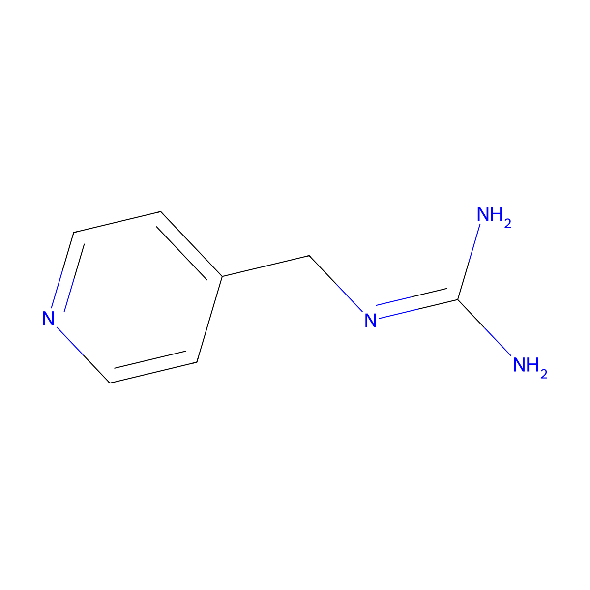 1-(Pyridin-4-ylmethyl)guanidine molecular structure, CAS 45957-41-3