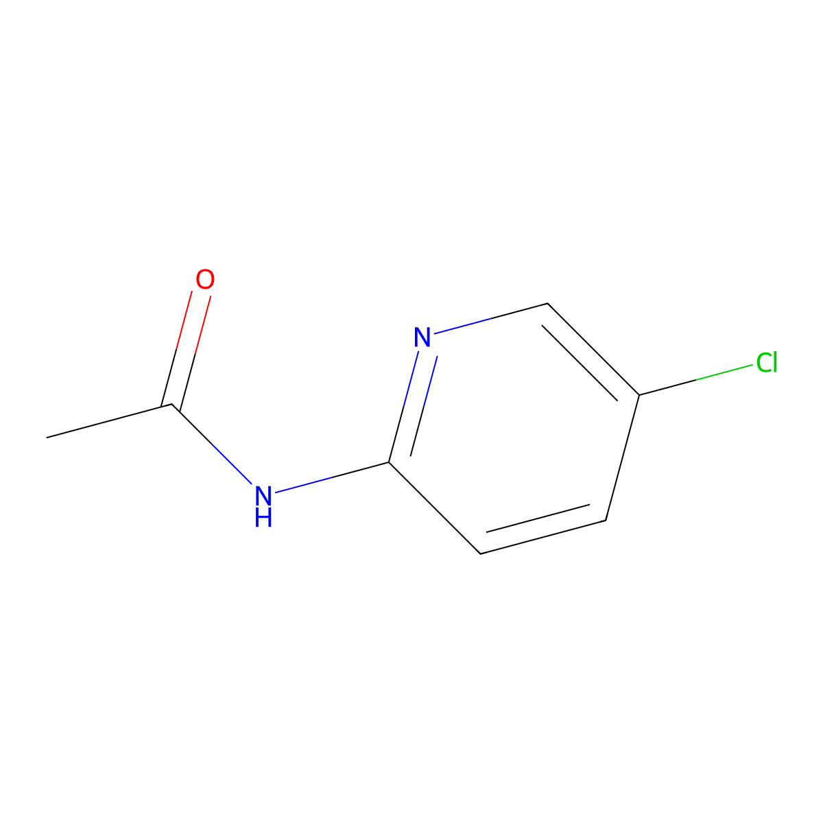 2-Acetamido-5-chloropyridine molecular structure, CAS 45965-30-8