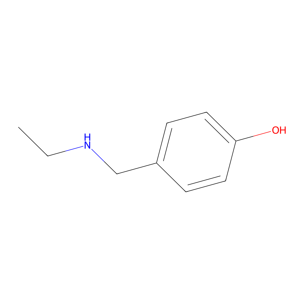 4-[(Ethylamino)methyl]phenol molecular structure, CAS 45966-19-6