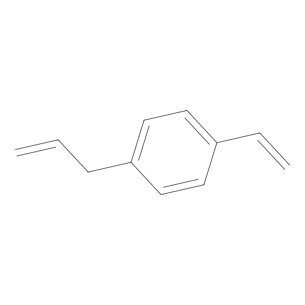 Benzene, 1-ethenyl-4-(2-propenyl)- molecular structure, CAS 45966-51-6