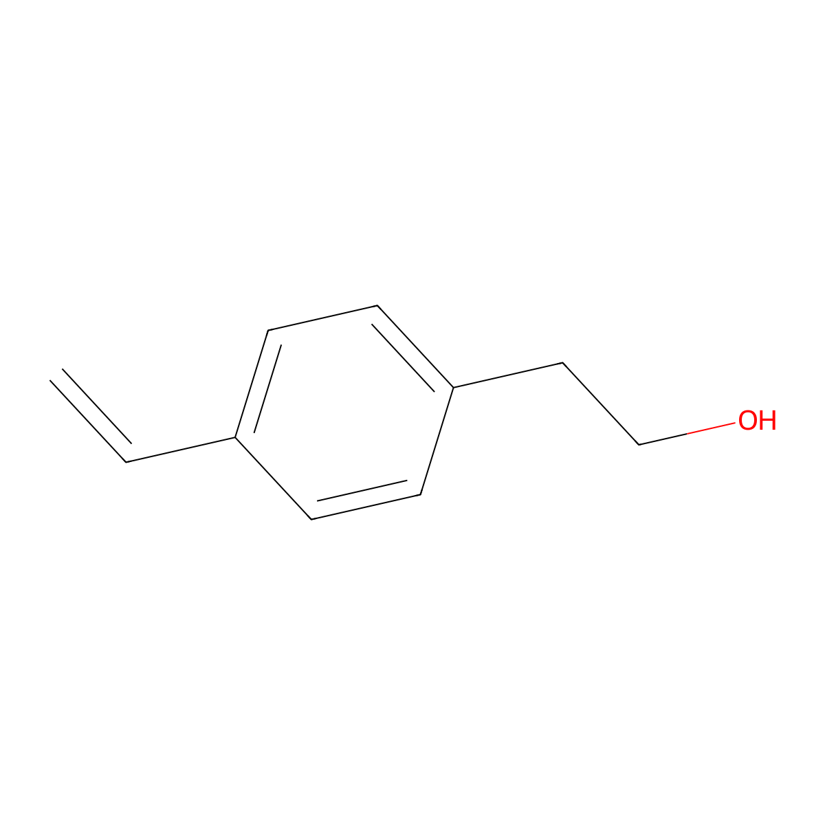 2-(4-Vinylphenyl)ethanol molecular structure, CAS 45966-73-2