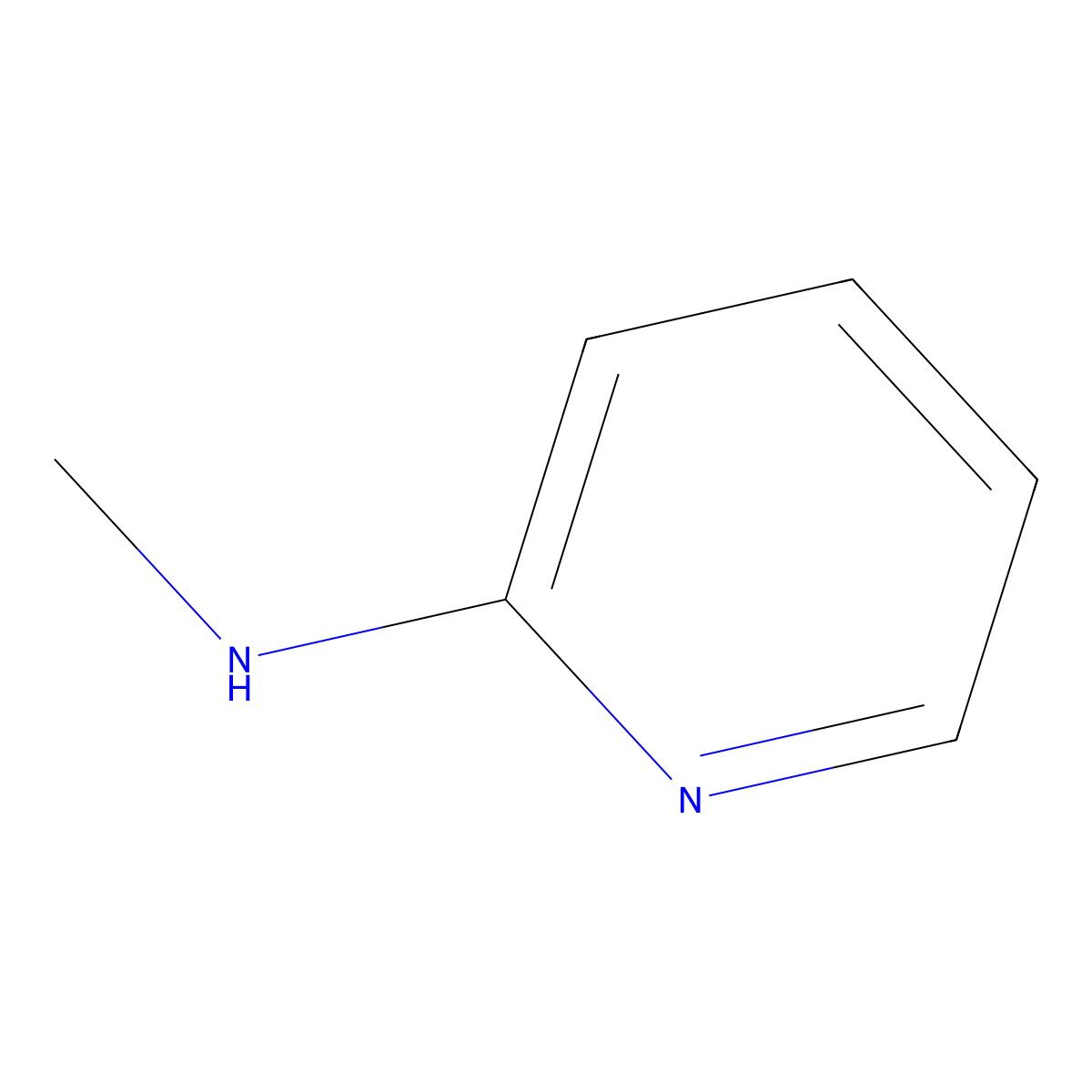 2-Pyridinamine, N-methyl- molecular structure, CAS 4597-87-9