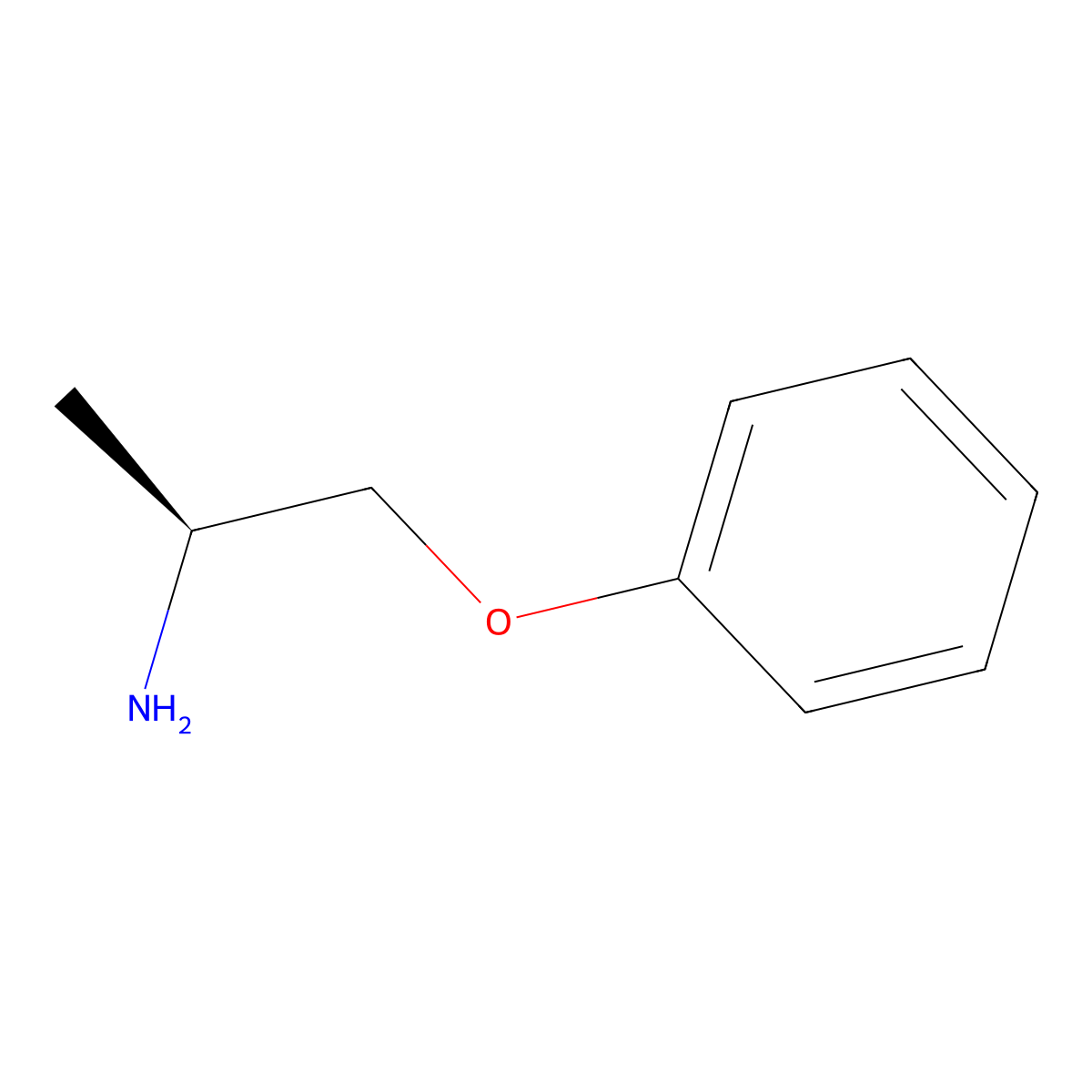 (S) 1-Phenoxy-2-propylamine molecular structure, CAS 45972-73-4