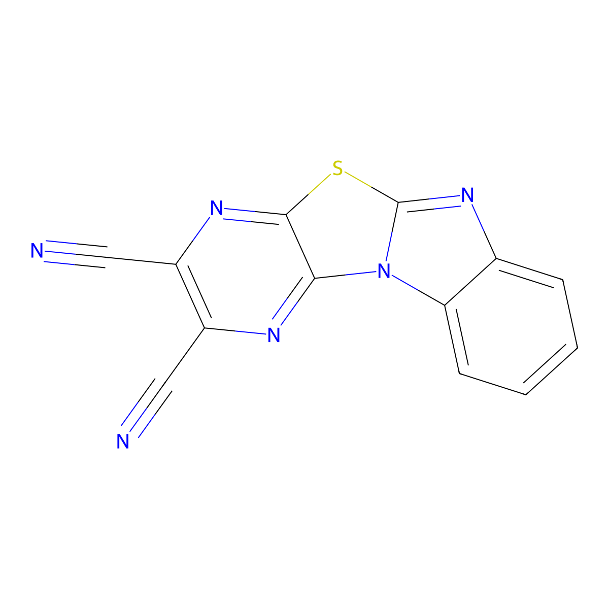 Pyrazino[2',3':4,5][1,3]thiazolo[3,2-a]benzimidazole-2,3-dicarbonitrile molecular structure, CAS 459792-56-4