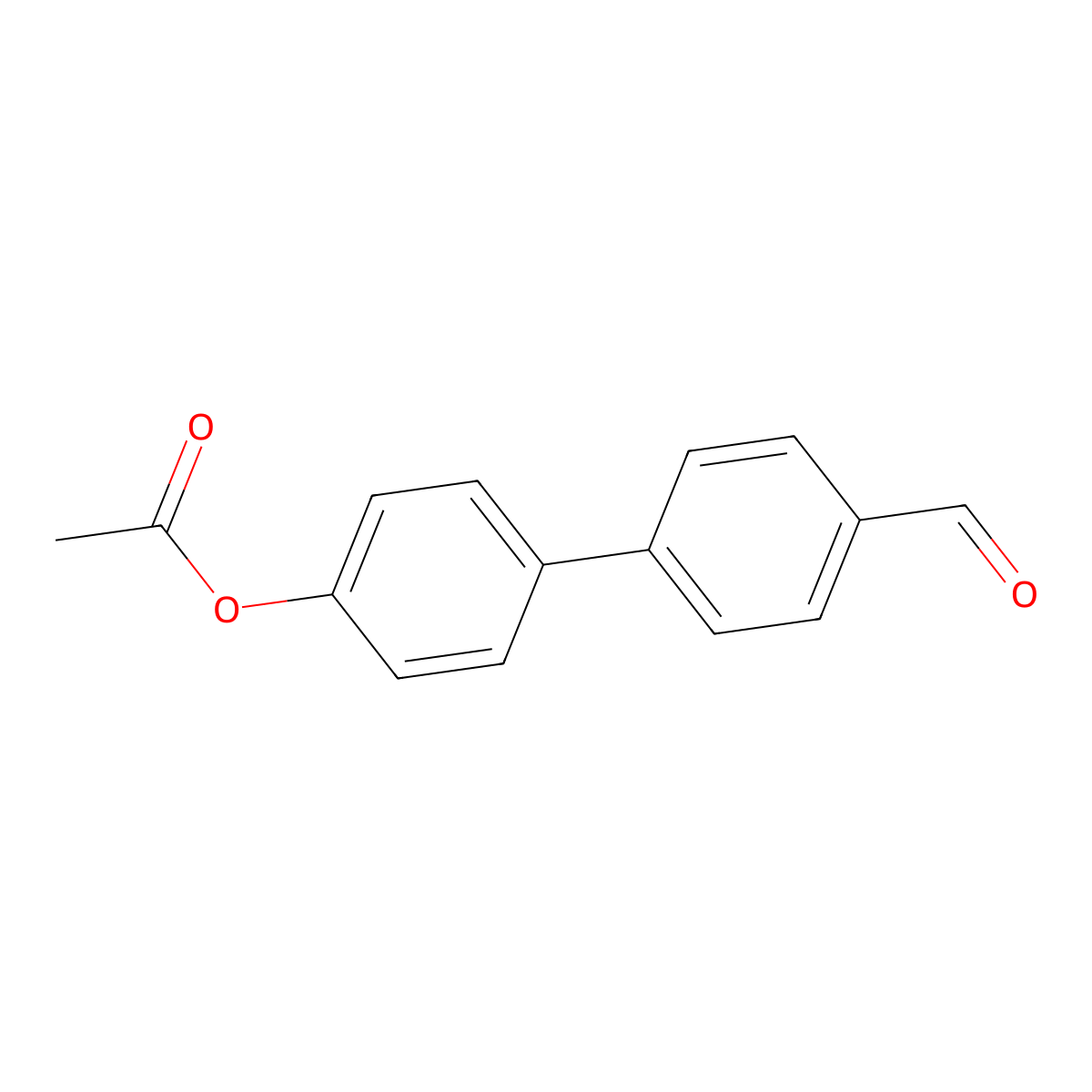 4'-Formylbiphenyl-4-yl acetate molecular structure, CAS 459819-70-6