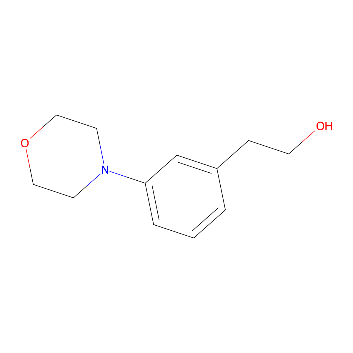 2-[3-(Morpholin-4-yl)phenyl]ethan-1-ol molecular structure, CAS 459820-72-5
