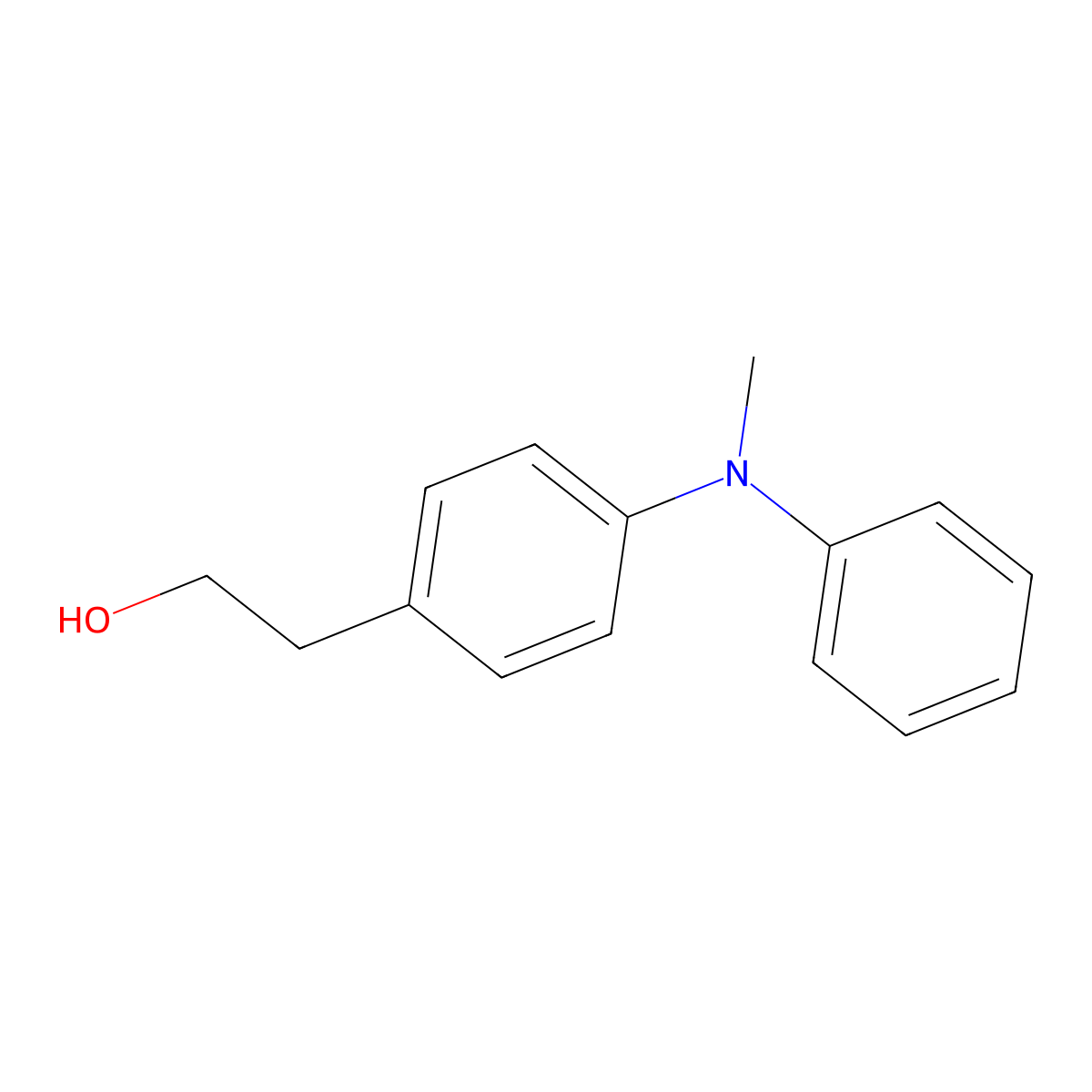 2-{4-[Methyl(phenyl)amino]phenyl}ethan-1-ol molecular structure, CAS 459820-73-6