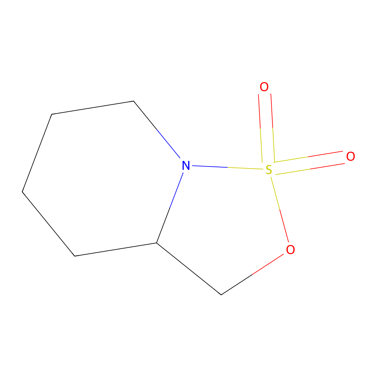 (S)-Hexahydro-[1,2,3]oxathiazolo[3,4-a]pyridine 1,1-dioxide molecular structure, CAS 459834-02-7