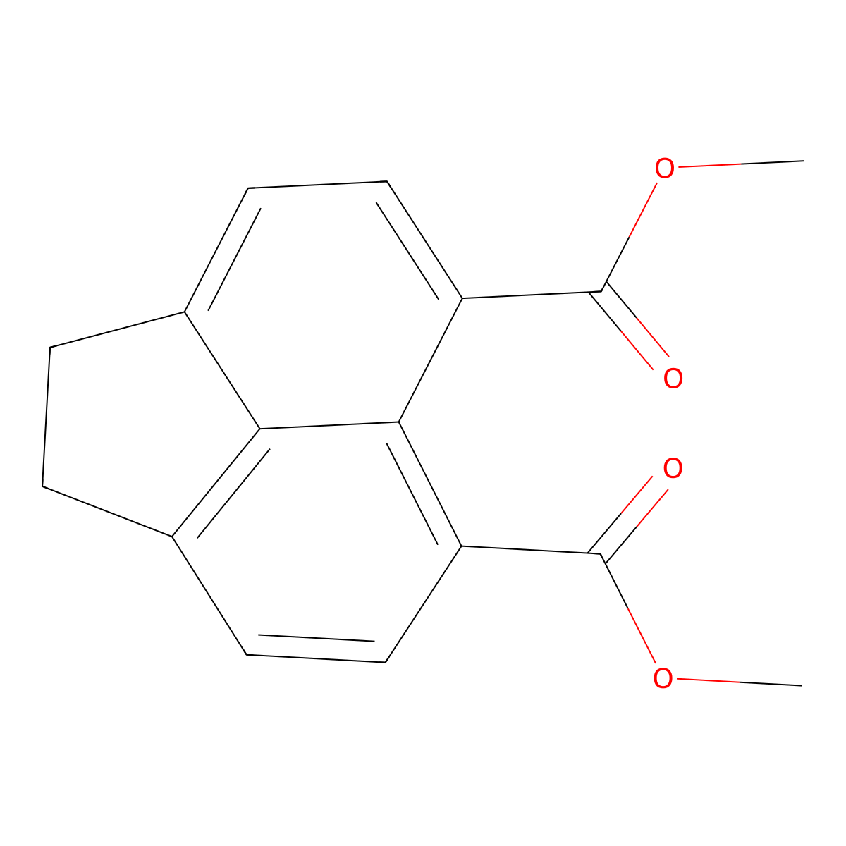 Dimethyl 5,6-acenaphthenedicarboxylate molecular structure, CAS 4599-96-6