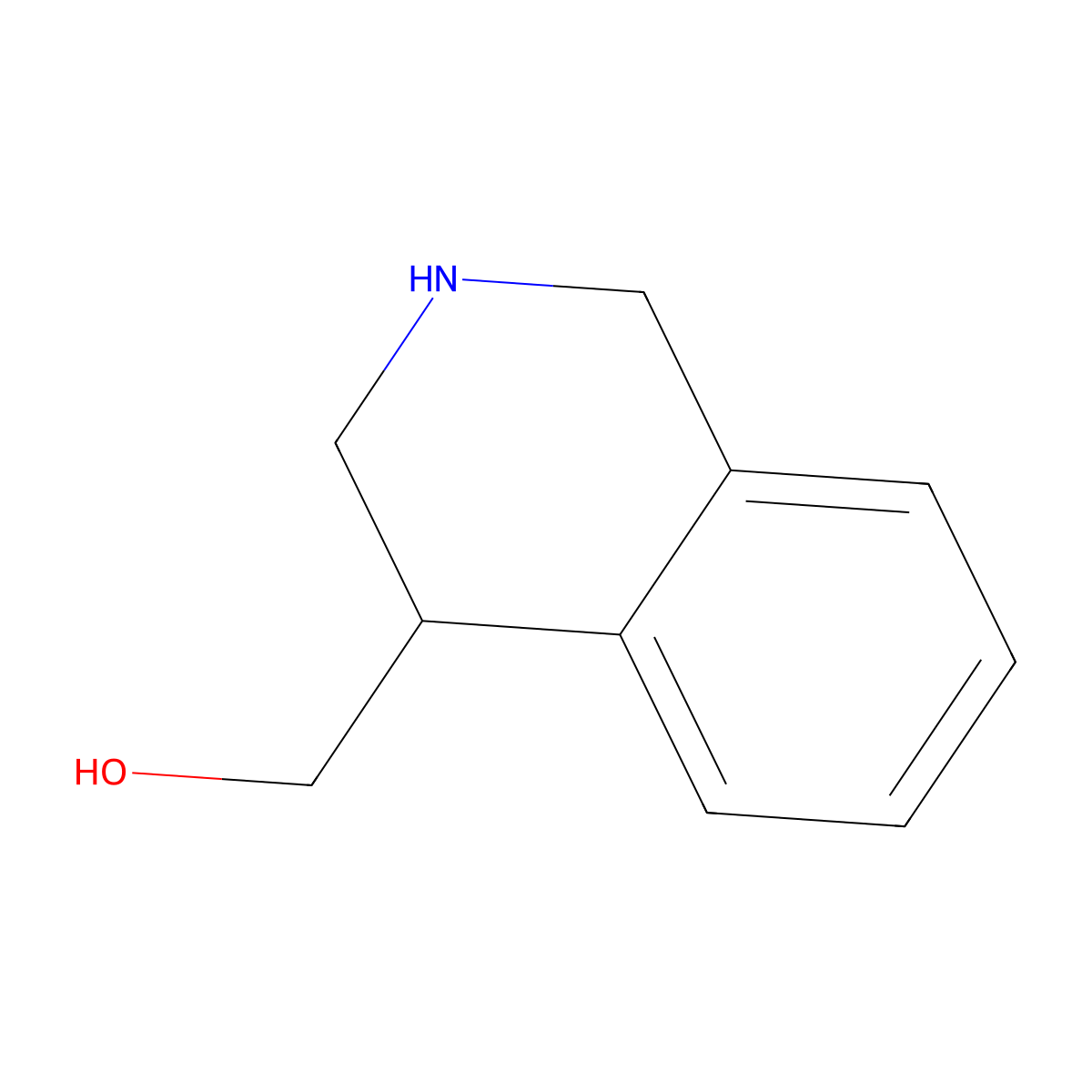 (1,2,3,4-Tetrahydroisoquinolin-4-yl)methanol molecular structure, CAS 45999-84-6