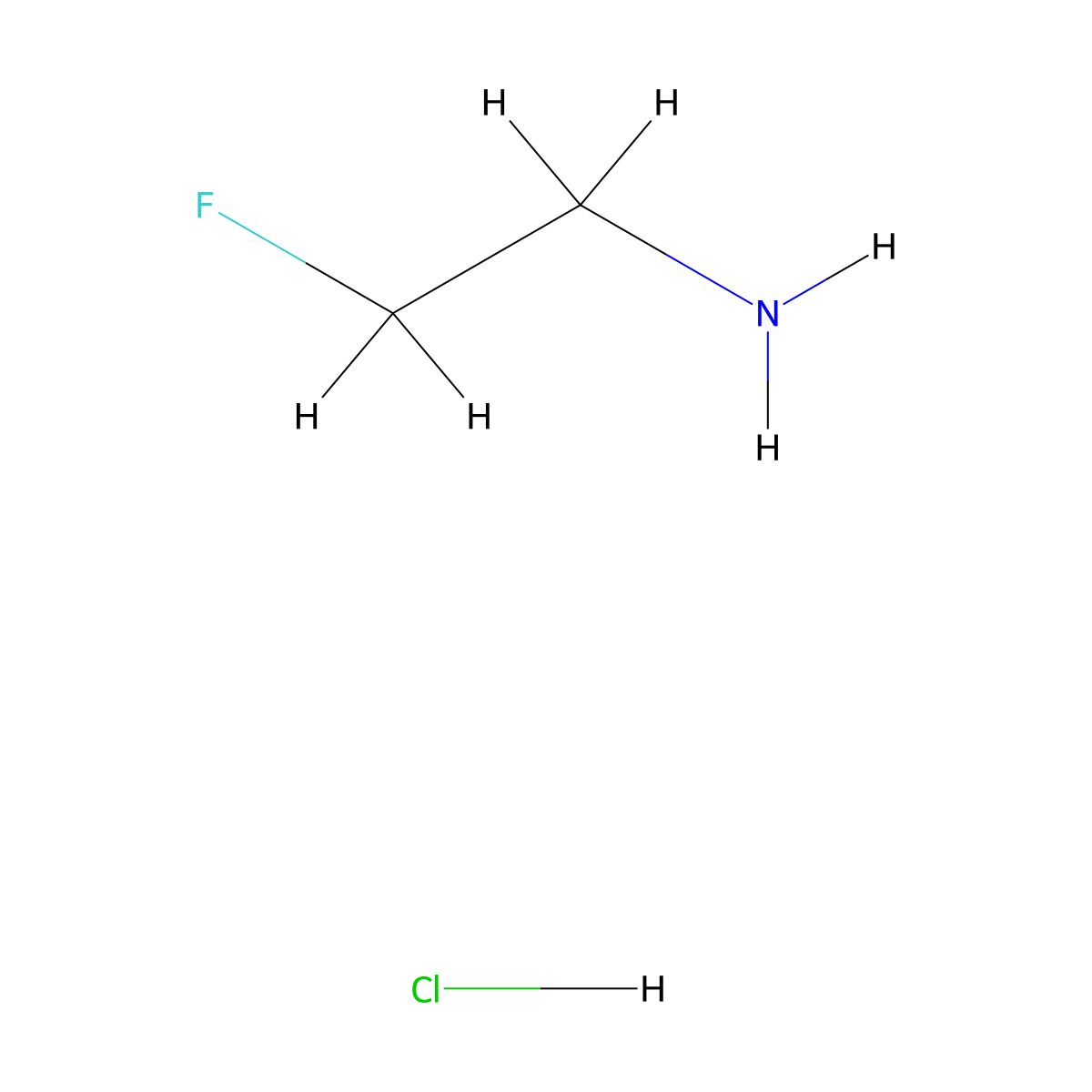 Ethanamine, 2-fluoro-, hydrochloride molecular structure, CAS 460-08-2