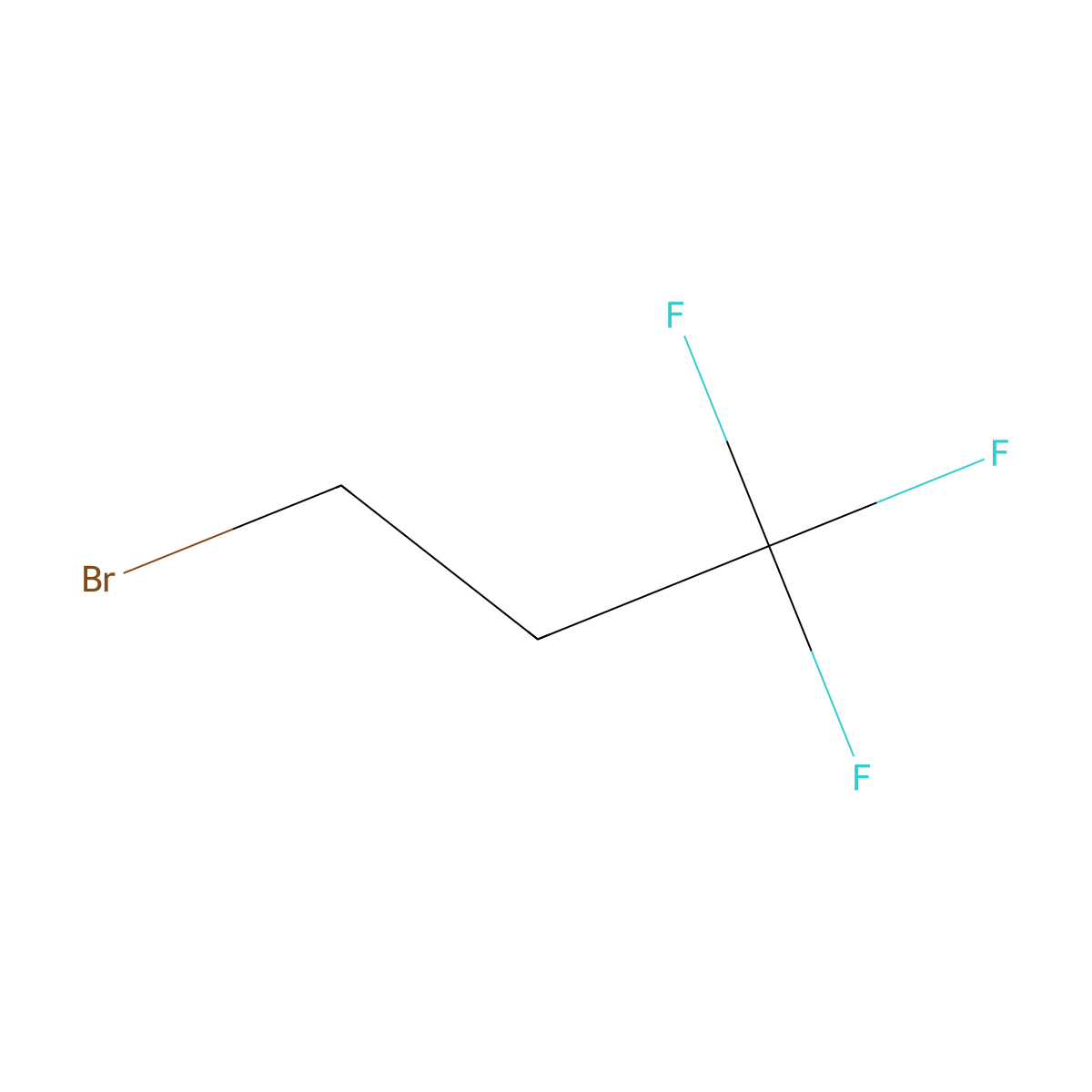 3-Bromo-1,1,1-trifluoropropane molecular structure, CAS 460-32-2