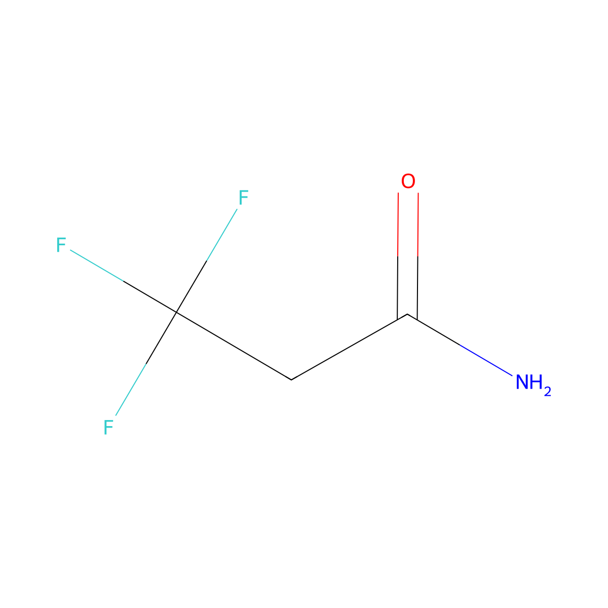 3,3,3-Trifluoropropanamide molecular structure, CAS 460-75-3