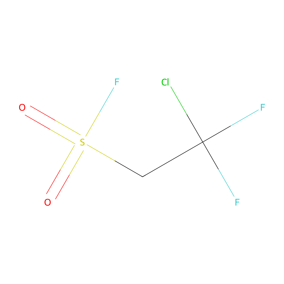 2-Chloro-2,2-difluoroethanesulfonyl fluoride molecular structure, CAS 460-94-6