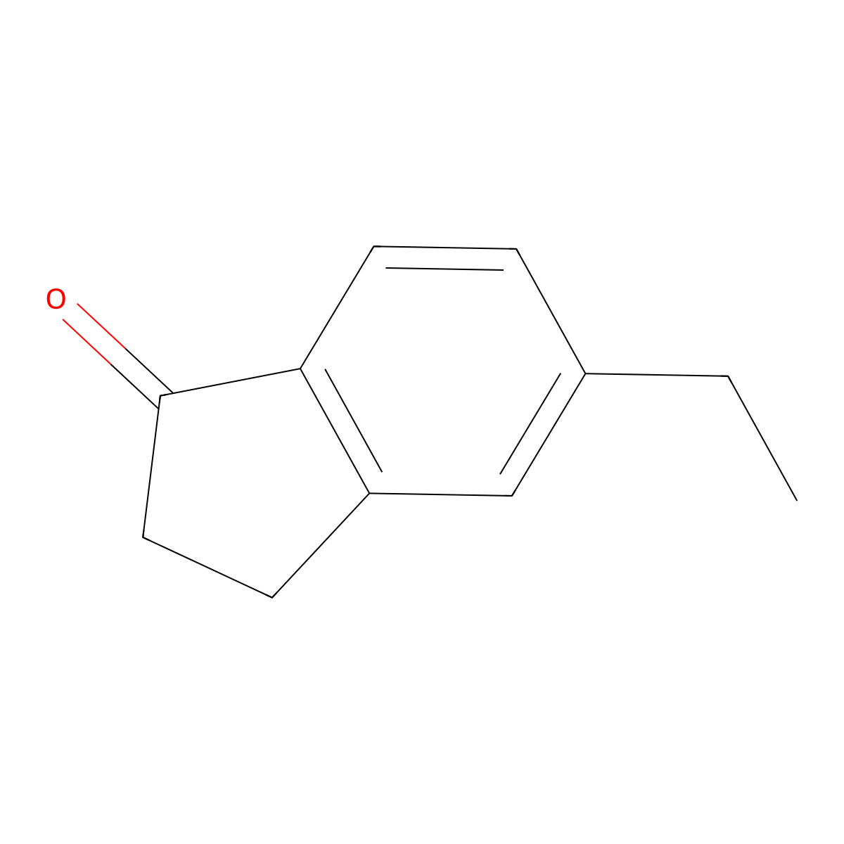 5-Ethyl-2,3-dihydro-1H-inden-1-one molecular structure, CAS 4600-82-2