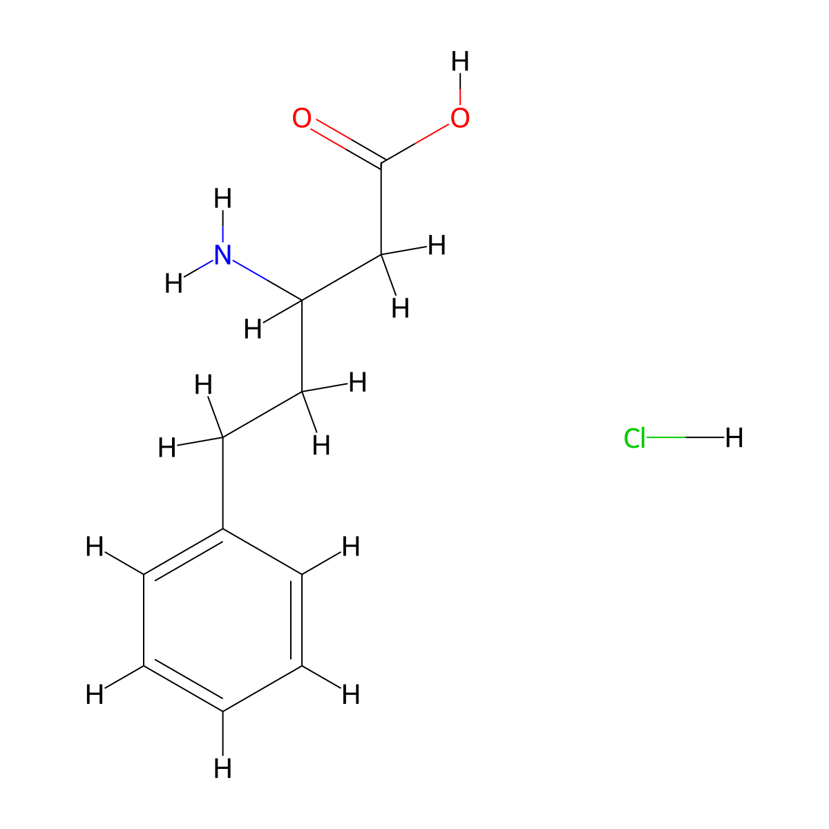 3-Amino-5-phenylpentanoic acid hydrochloride molecular structure, CAS 460039-36-5