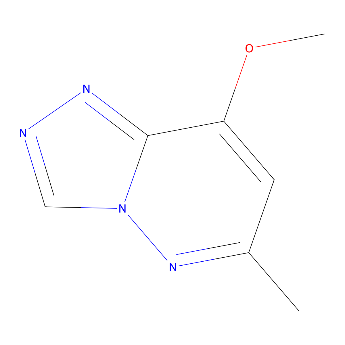 8-Methoxy-6-methyl-[1,2,4]triazolo[4,3-b]pyridazine molecular structure, CAS 46004-80-2