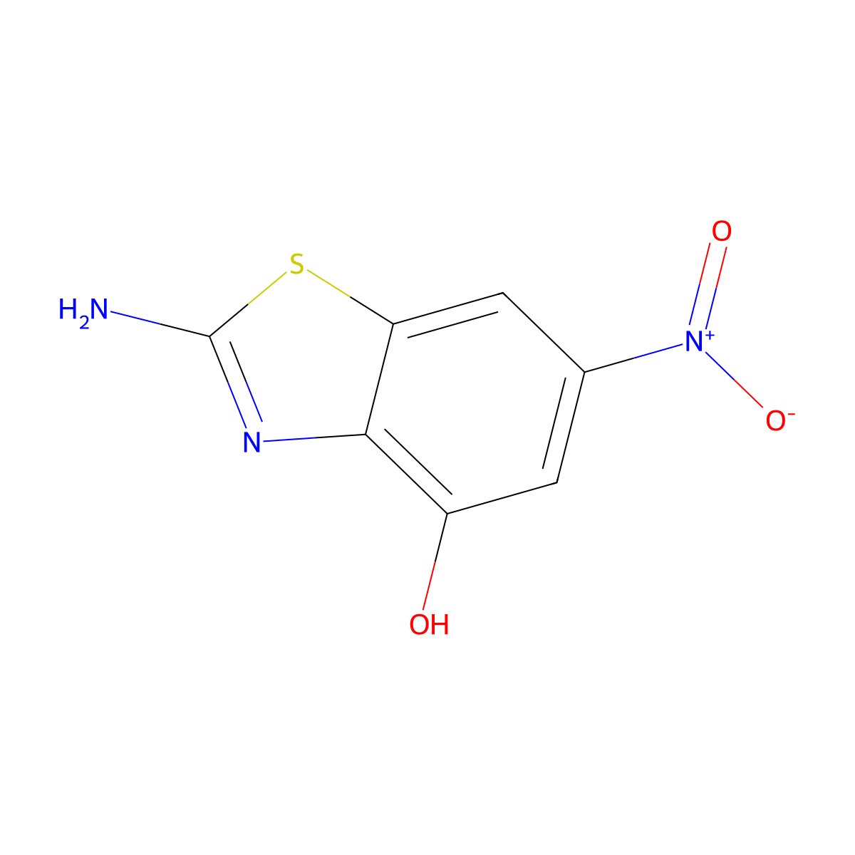 2-Amino-6-nitrobenzo[d]thiazol-4-ol molecular structure, CAS 460044-83-1