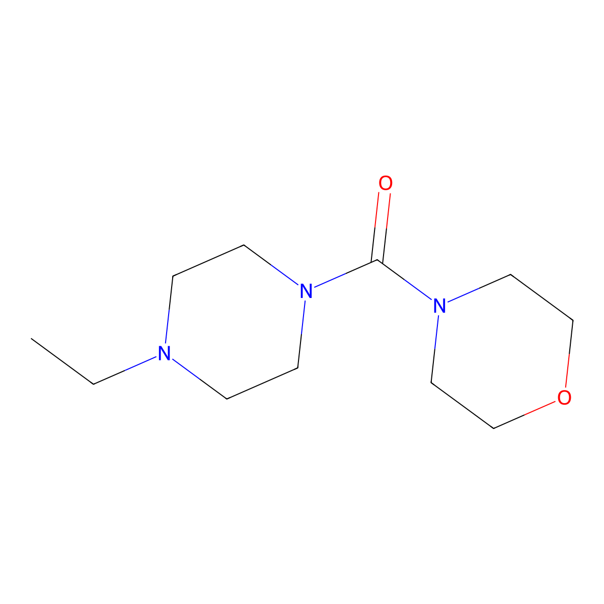 4-Ethylpiperazinyl morpholin-4-yl ketone molecular structure, CAS 460045-29-8
