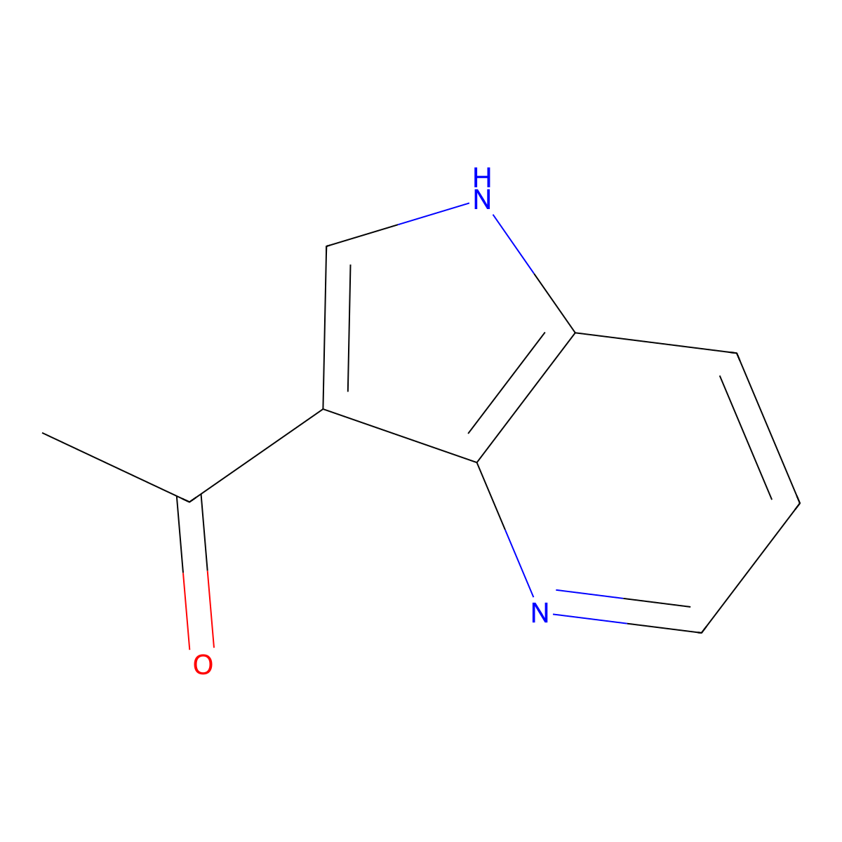 1-(1H-pyrrolo[3,2-b]pyridin-3-yl)ethanone molecular structure, CAS 460053-62-7