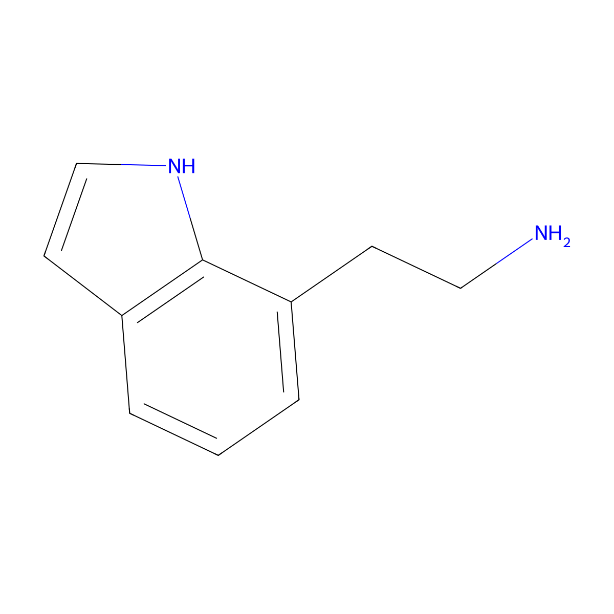 2-(1H-indol-7-yl)ethan-1-amine molecular structure, CAS 46007-12-9