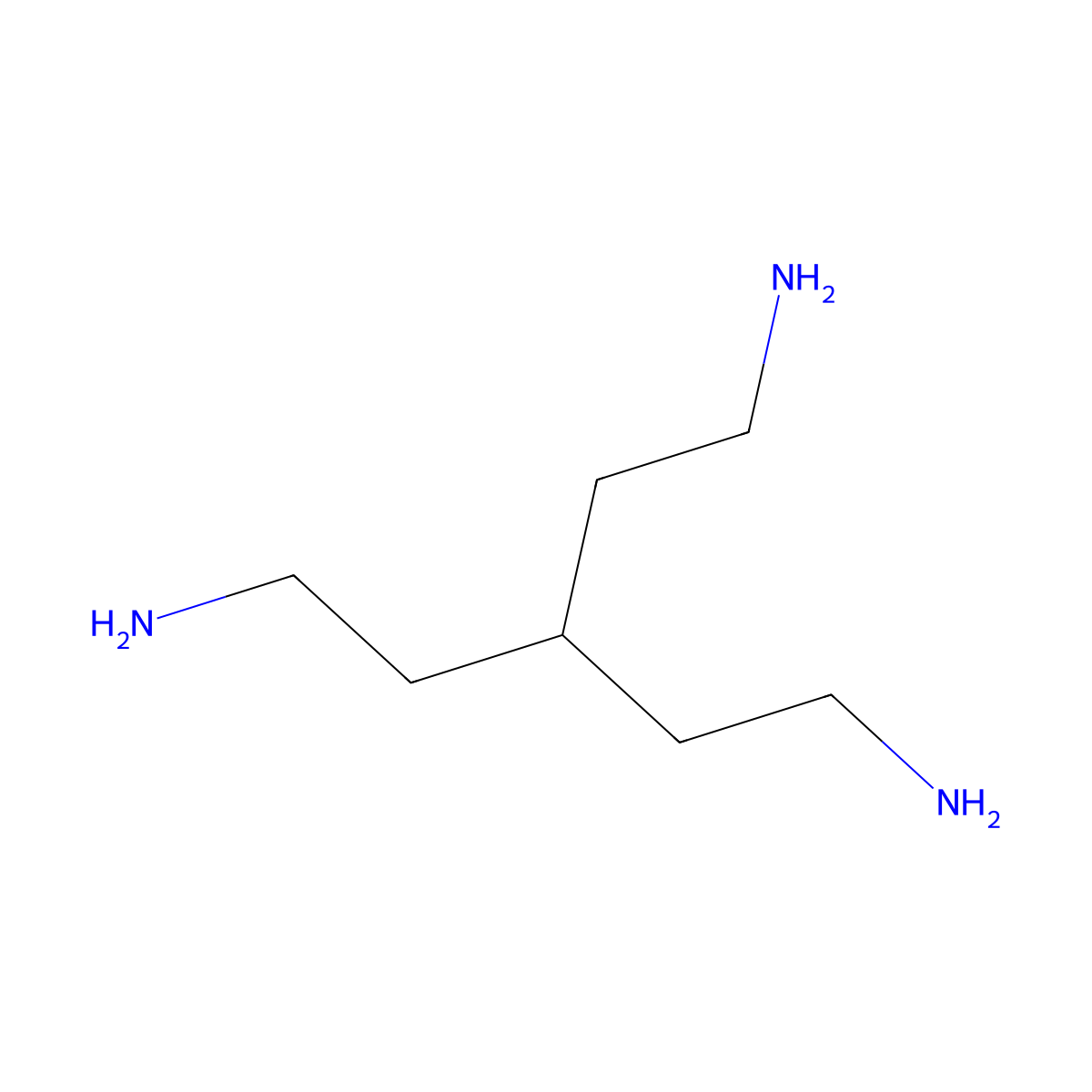 3-(2-Aminoethyl)pentane-1,5-diamine molecular structure, CAS 460078-00-6