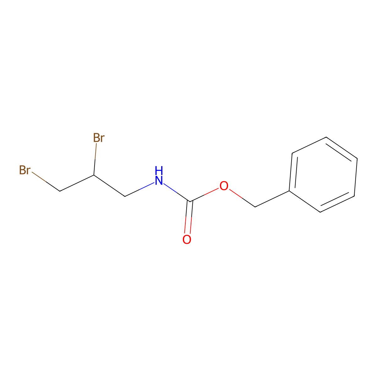 benzyl N-(2,3-dibromopropyl)carbamate molecular structure, CAS 460080-00-6