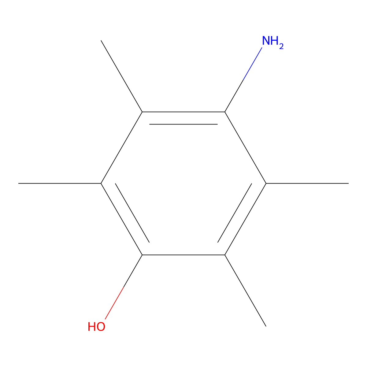 4-Amino-2,3,5,6-tetramethylphenol molecular structure, CAS 46010-72-4