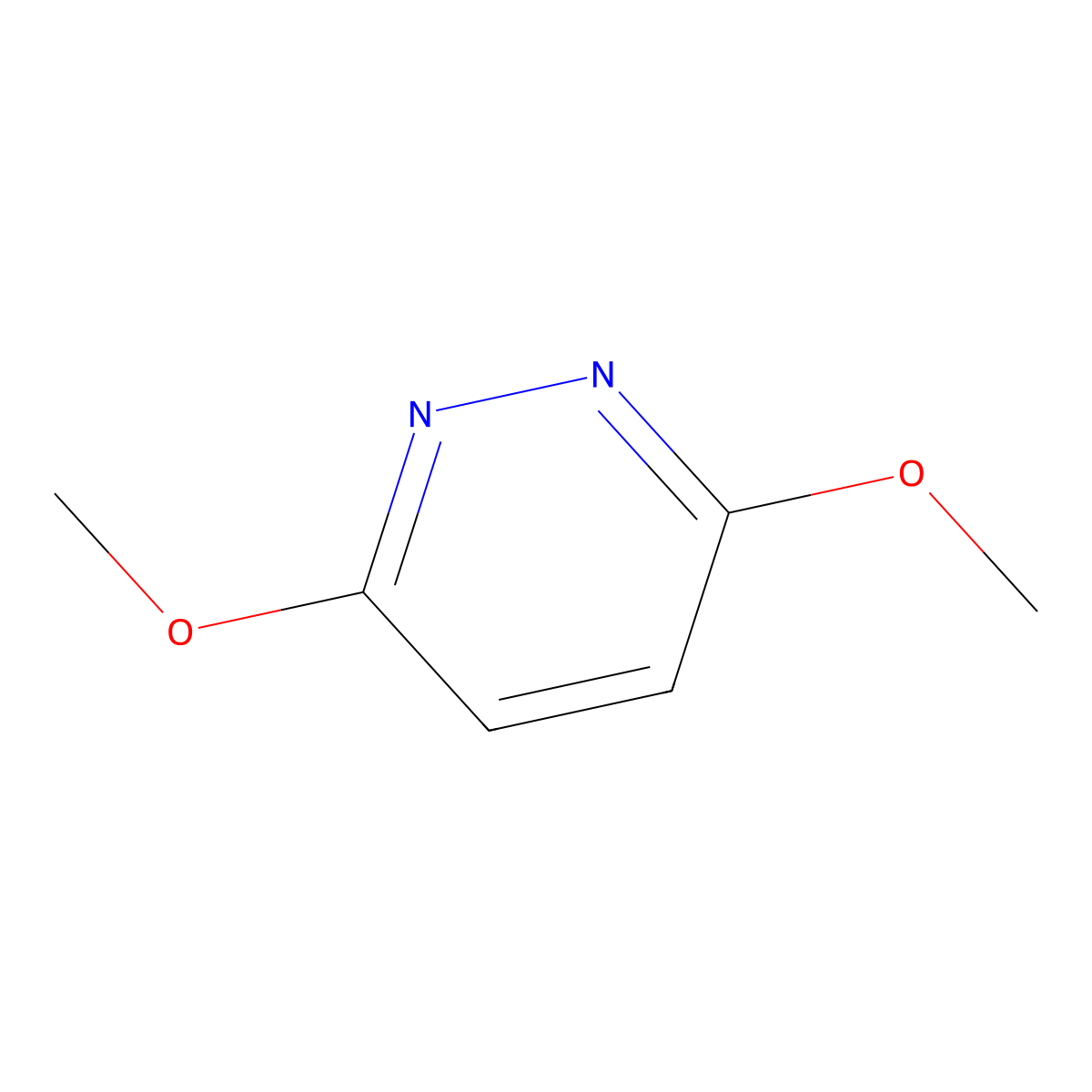 3,6-Dimethoxypyridazine molecular structure, CAS 4603-59-2