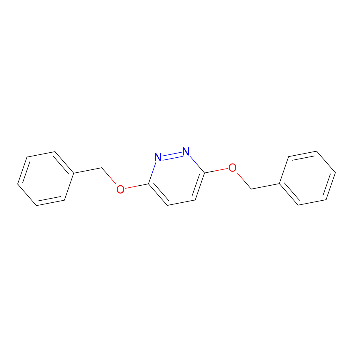 3,6-Bis(benzyloxy)pyridazine molecular structure, CAS 4603-62-7