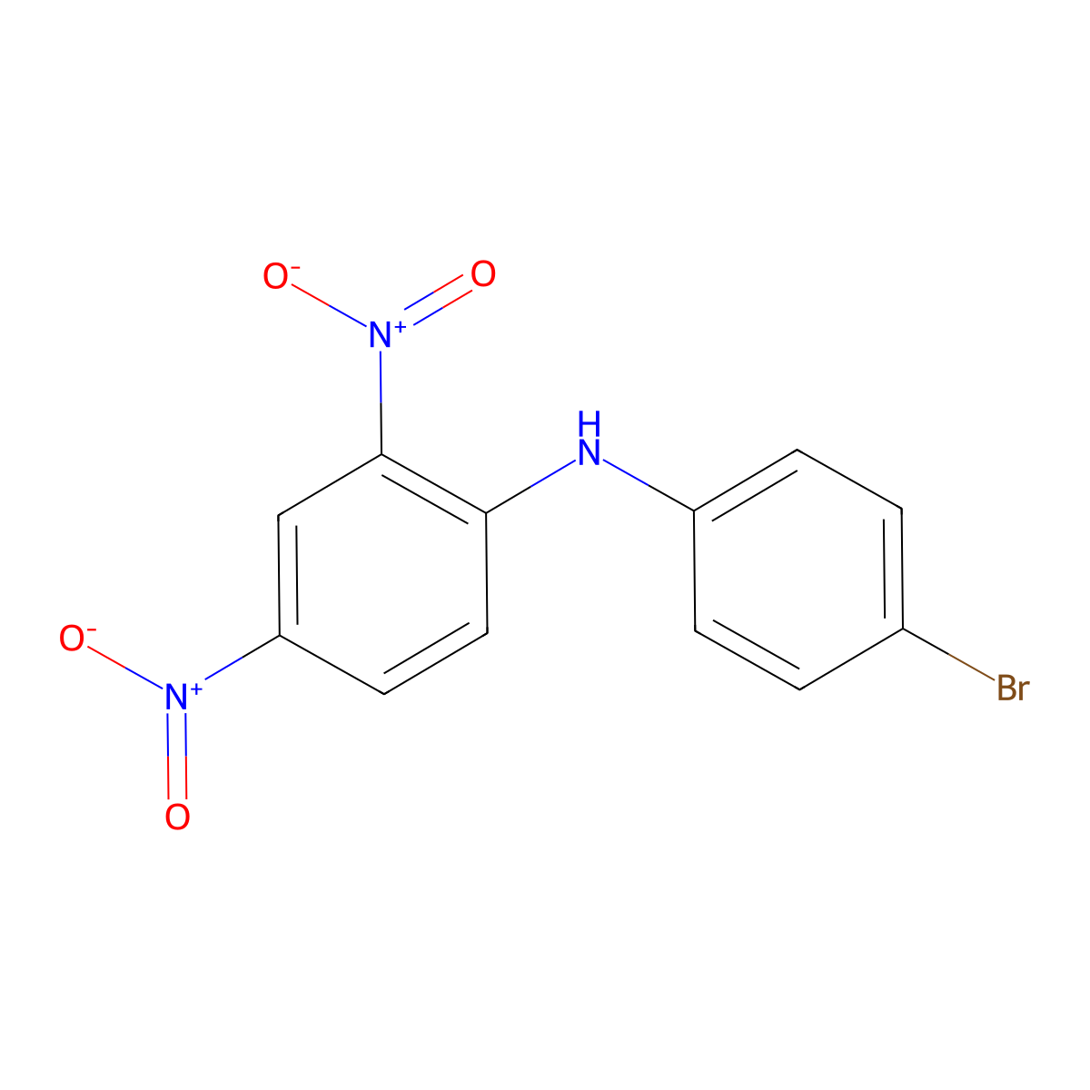 4'-Bromo-2,4-dinitrodiphenylamine molecular structure, CAS 4603-74-1