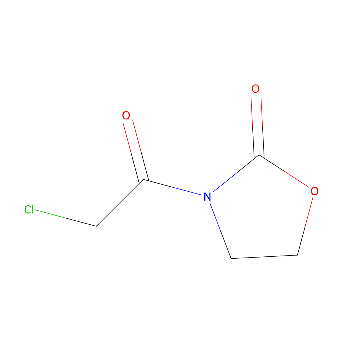 3-(2-Chloroacetyl)-1,3-oxazolidin-2-one molecular structure, CAS 460313-68-2