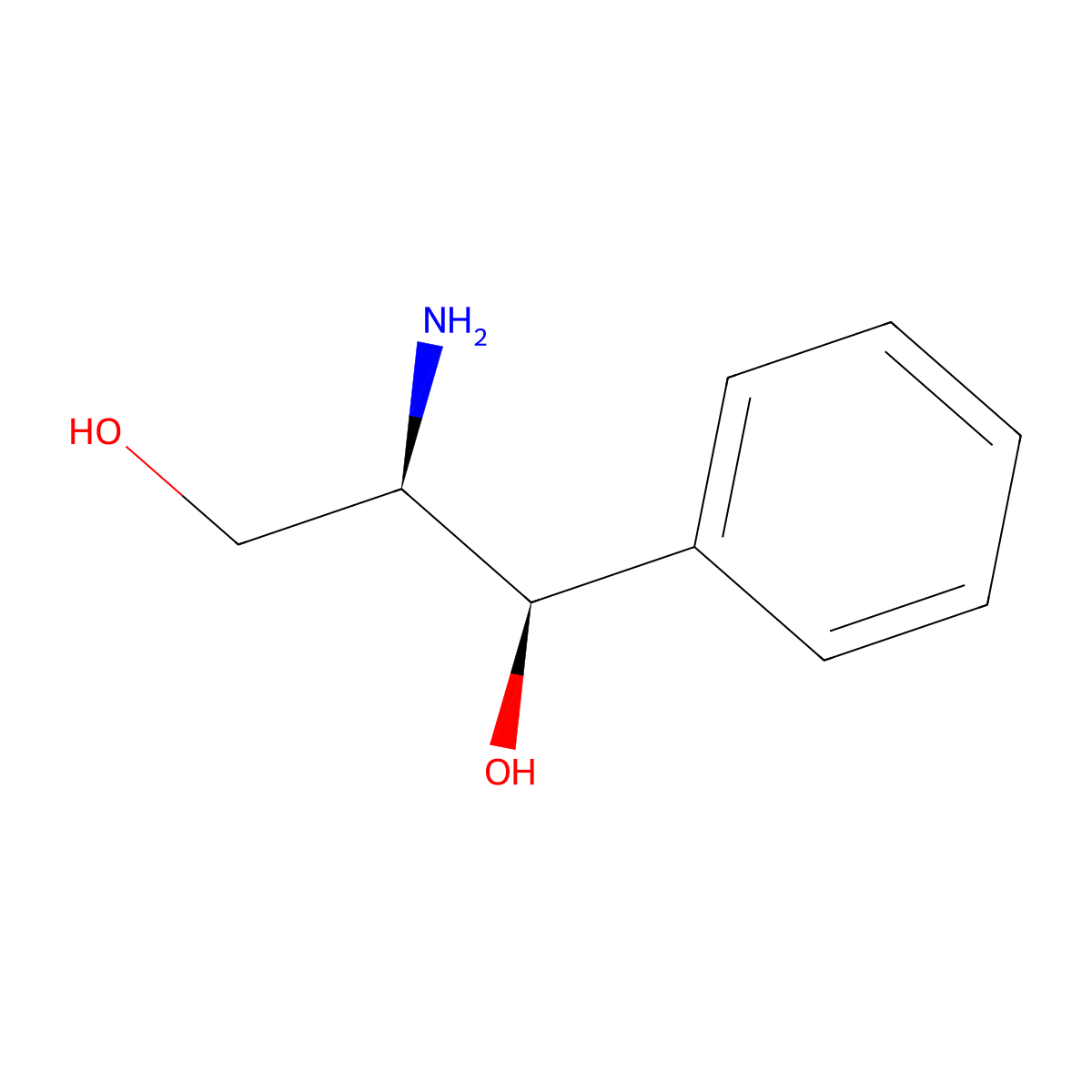 [R(R*,R*)]-2-amino-1-phenylpropane-1,3-diol molecular structure, CAS 46032-98-8