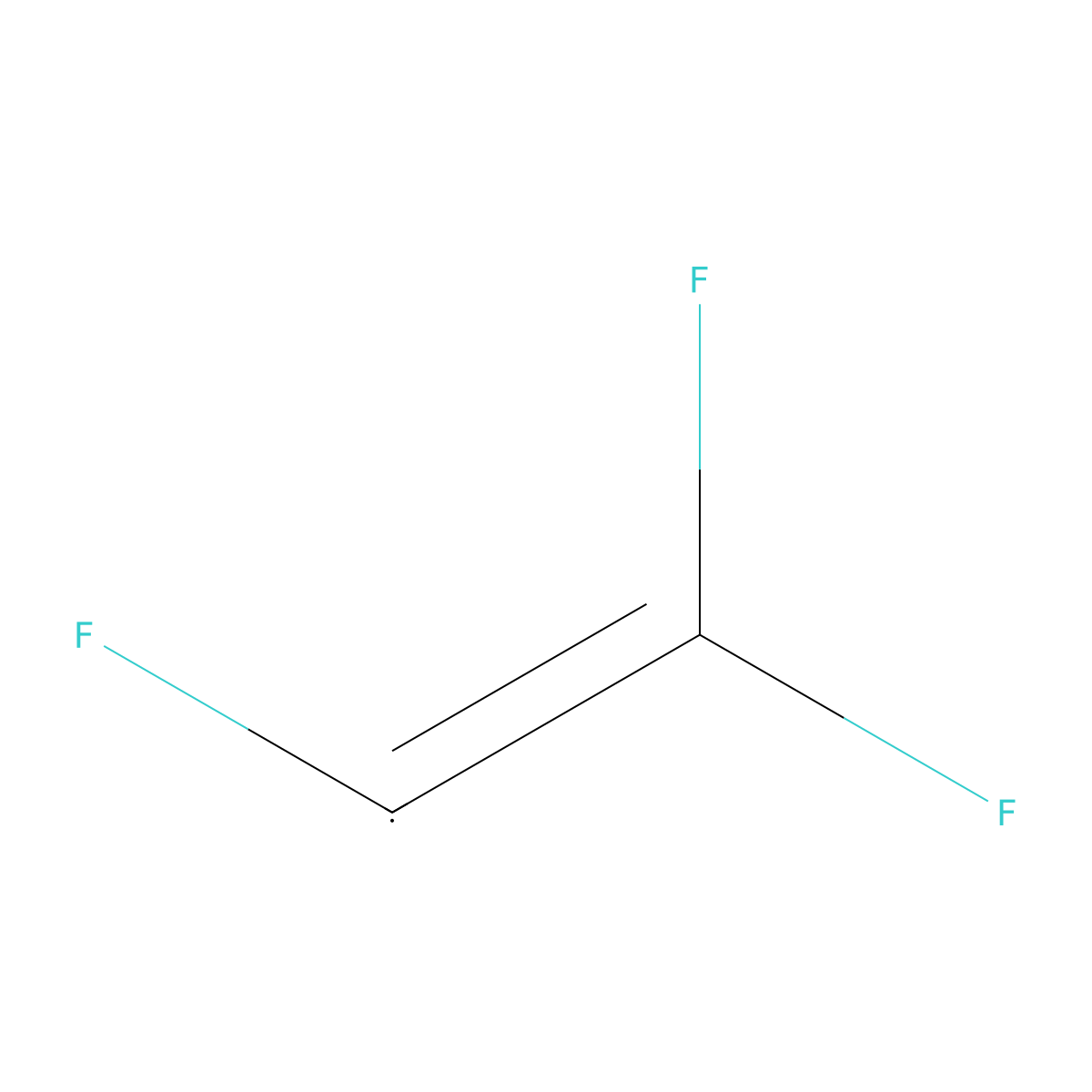 Trifluorovinyl radical molecular structure, CAS 4605-17-8
