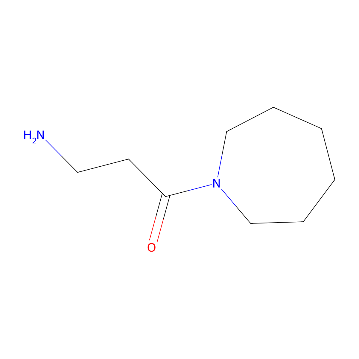 3-Amino-1-(azepan-1-yl)propan-1-one molecular structure, CAS 46050-22-0