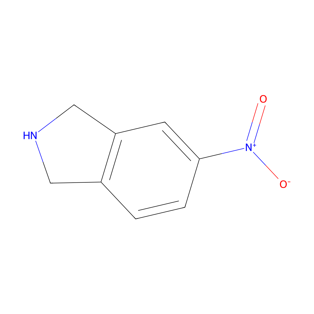 5-Nitroisoindoline molecular structure, CAS 46053-72-9