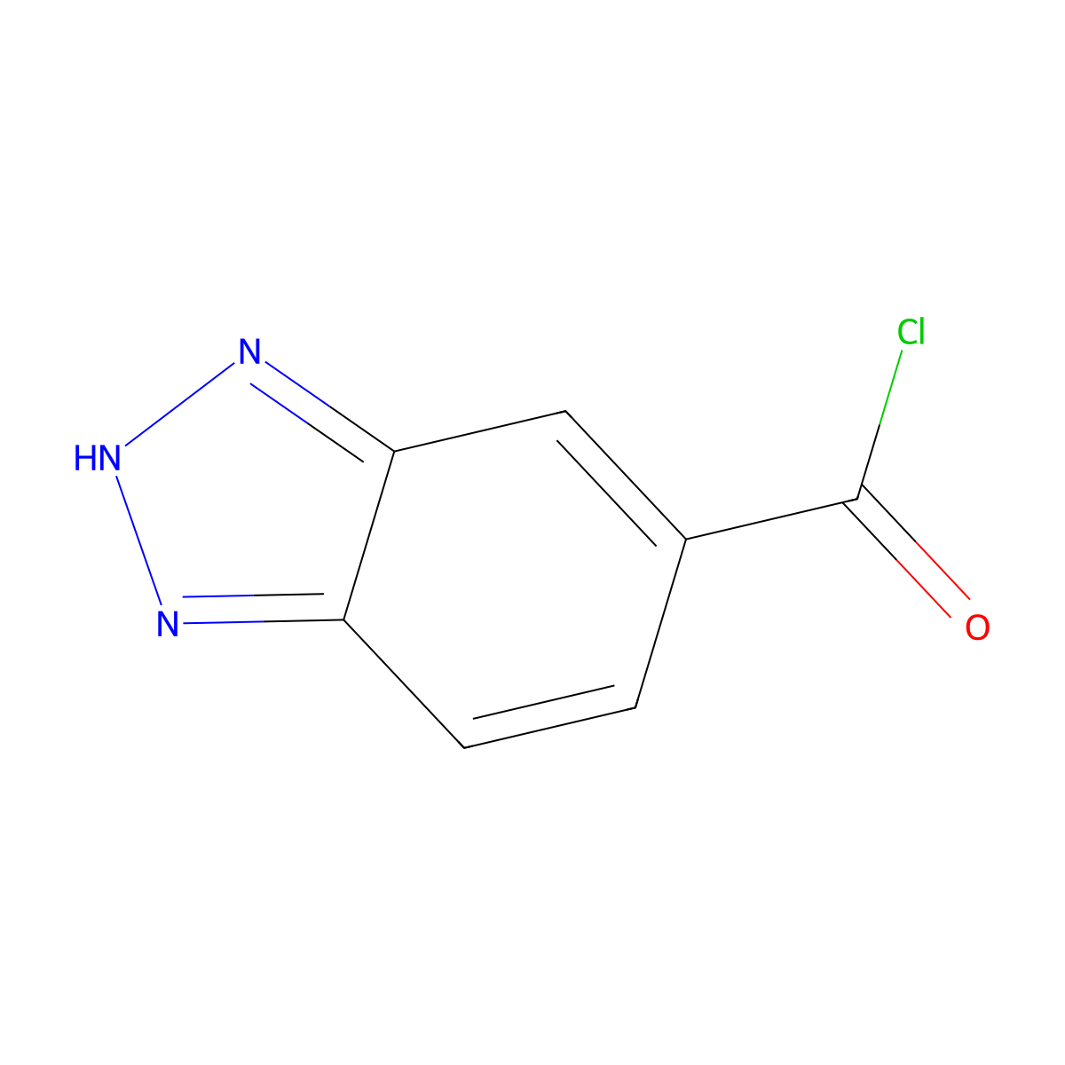 1H-Benzotriazole-5-carbonyl chloride molecular structure, CAS 46053-85-4