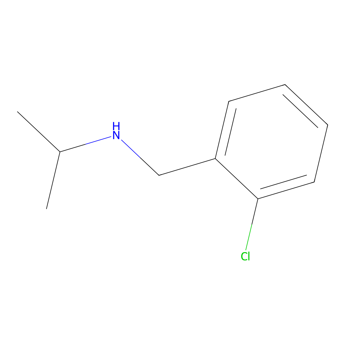 (2-Chlorobenzyl)isopropylamine molecular structure, CAS 46054-87-9