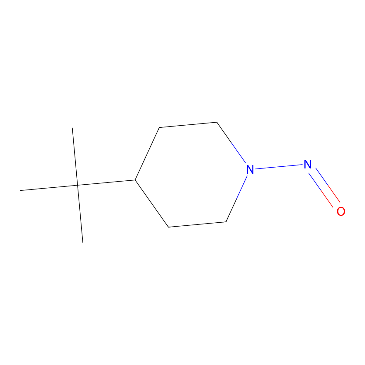 4-tert-Butylnitrosopiperidine molecular structure, CAS 46061-25-0