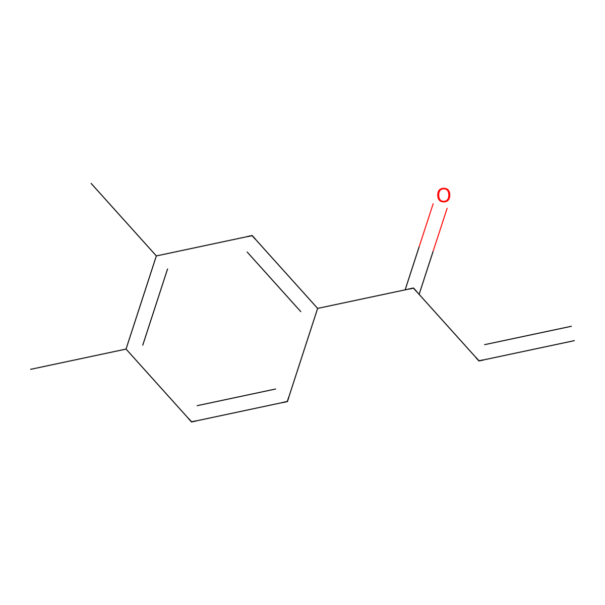 3,4-Dimethyl-1-acryloylbenzene molecular structure, CAS 46064-29-3