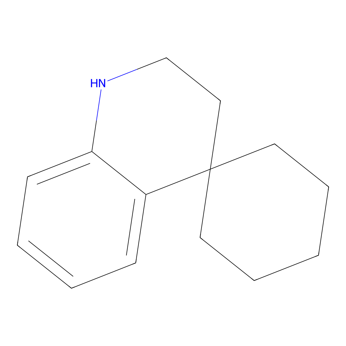 2',3'-Dihydro-1'H-spiro[cyclohexane-1,4'-quinoline] molecular structure, CAS 4607-65-2