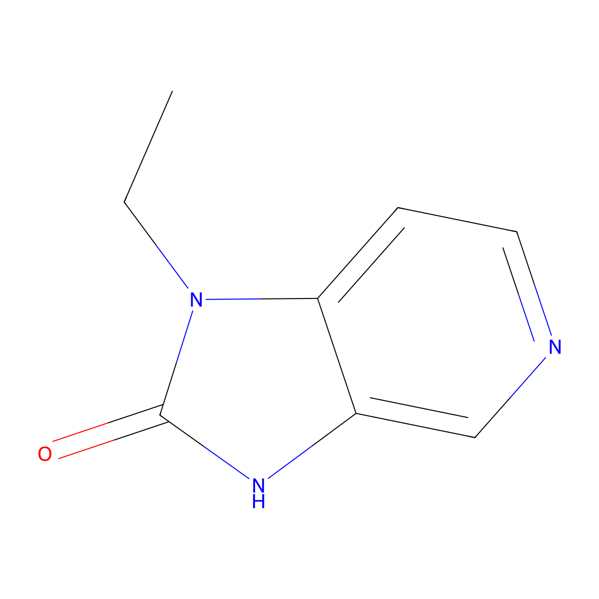 1-Ethyl-1H-imidazo[4,5-c]pyridin-2(3H)-one molecular structure, CAS 460739-65-5