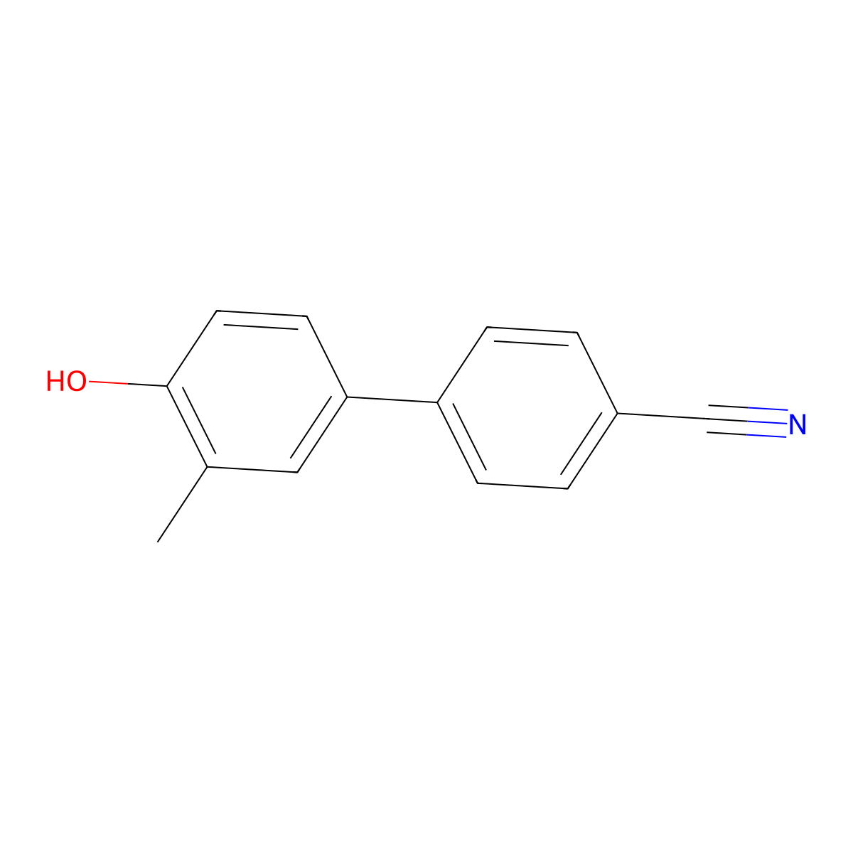 4-(4-Cyanophenyl)-2-methylphenol molecular structure, CAS 460748-08-7