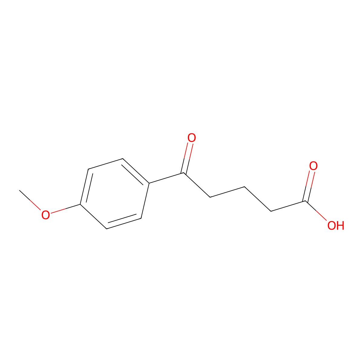 5-(4-Methoxy-phenyl)-5-oxo-pentanoic acid molecular structure, CAS 4609-10-3