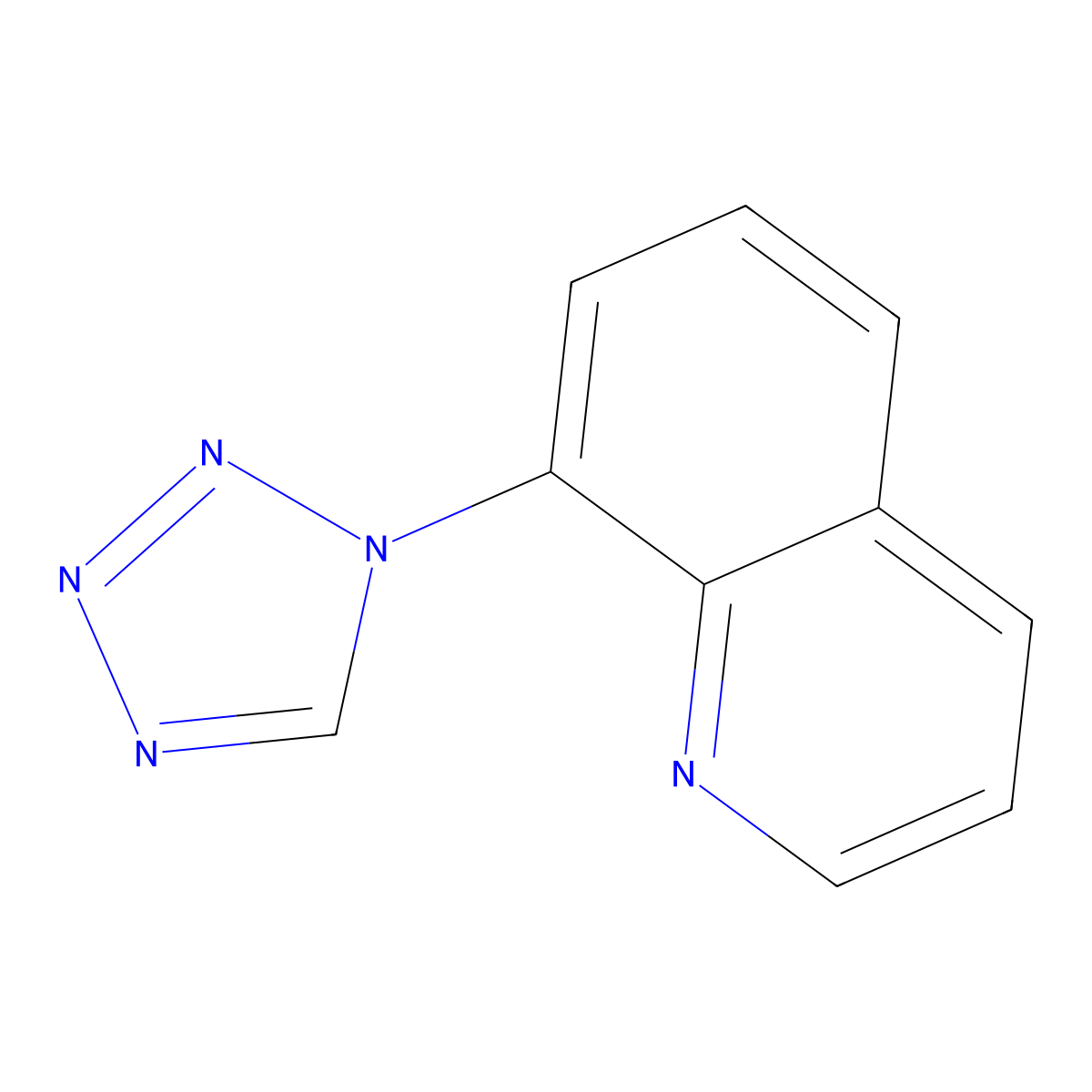 8-(1H-tetrazol-1-yl)quinoline molecular structure, CAS 460993-40-2
